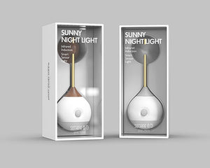 Induction Night Light Corridor Bathroom Bedroom Intelligent Human Body Bedside Lamp - Zambeel