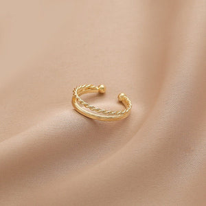 Influencer - style Minimalist Adjustable Geometric Ring - Zambeel