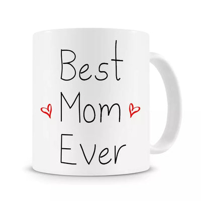 ins Net Red American Creative Best Mom Ever Love Mother Mother's Day Ceramic Coffee Mug - Zambeel