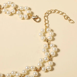Ins Pearl Flowers Necklace Women's Clavicle Chain Jewelry Accessories - Zambeel