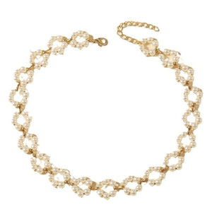 Ins Pearl Flowers Necklace Women's Clavicle Chain Jewelry Accessories - Zambeel
