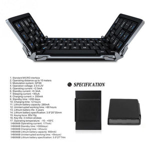 Intelligent Pocket Folding KeyboardTravel Edition - Zambeel