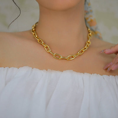Interlocking Necklace For Female Niche Design Simple And Minimalist - Zambeel