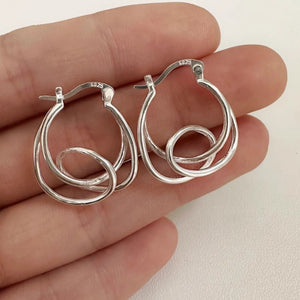 Irregularly Wound Fashionable Light - Luxury Line Earrings - Zambeel