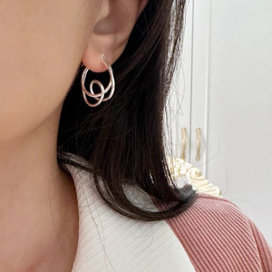 Irregularly Wound Fashionable Light - Luxury Line Earrings - Zambeel