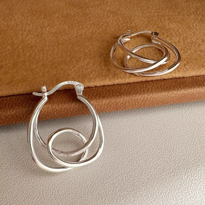 Irregularly Wound Fashionable Light - Luxury Line Earrings - Zambeel