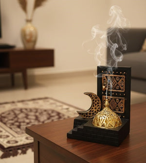 Islamic Decorative Table Piece with Crescent & Dome Design - Zambeel