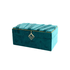 Jewelry Box Storage Box Flannel Jewelry Desktop Storage Box - Zambeel