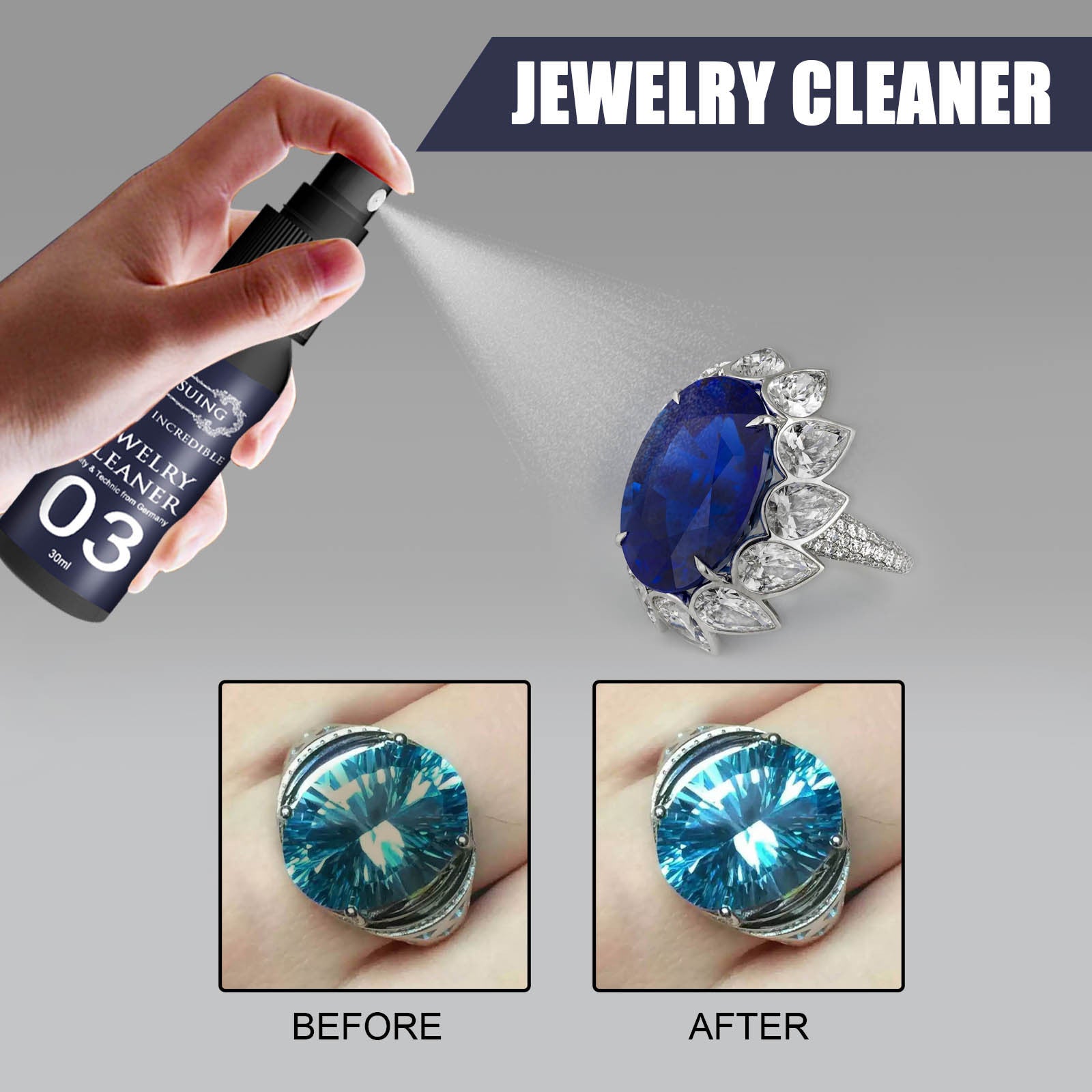 Jewelry Cleaner Watch Strap Decontamination Maintenance Cleaner - Zambeel