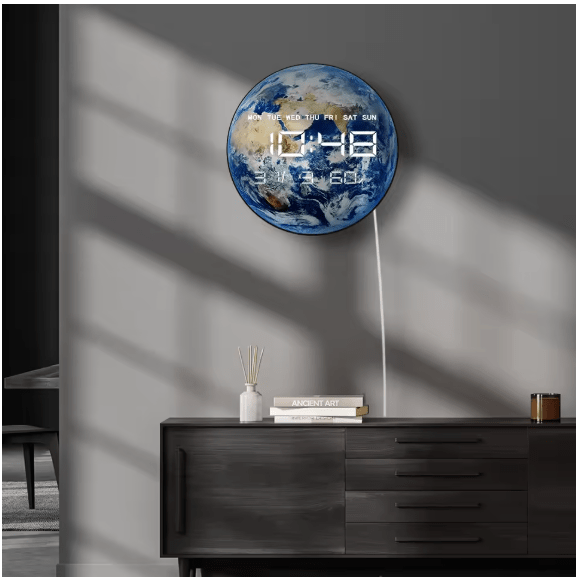 Jiugong - LED Planet Electronic Clock © - Zambeel