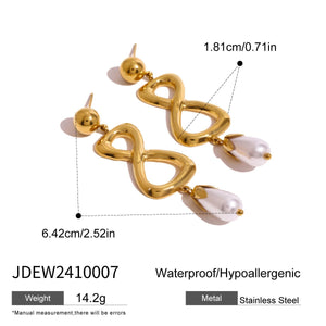 Kaylee Freshwater Pearl Earrings - Zambeel