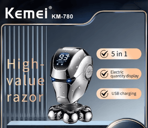 Kemei - 5 - in - 1 Professional Man’s Electric Grooming Kit - Zambeel