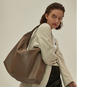 Khaki Autumn And Winter Soft Casual Large Capacity Zipper Tote Bag - Zambeel
