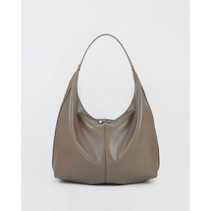 Khaki Autumn And Winter Soft Casual Large Capacity Zipper Tote Bag - Zambeel