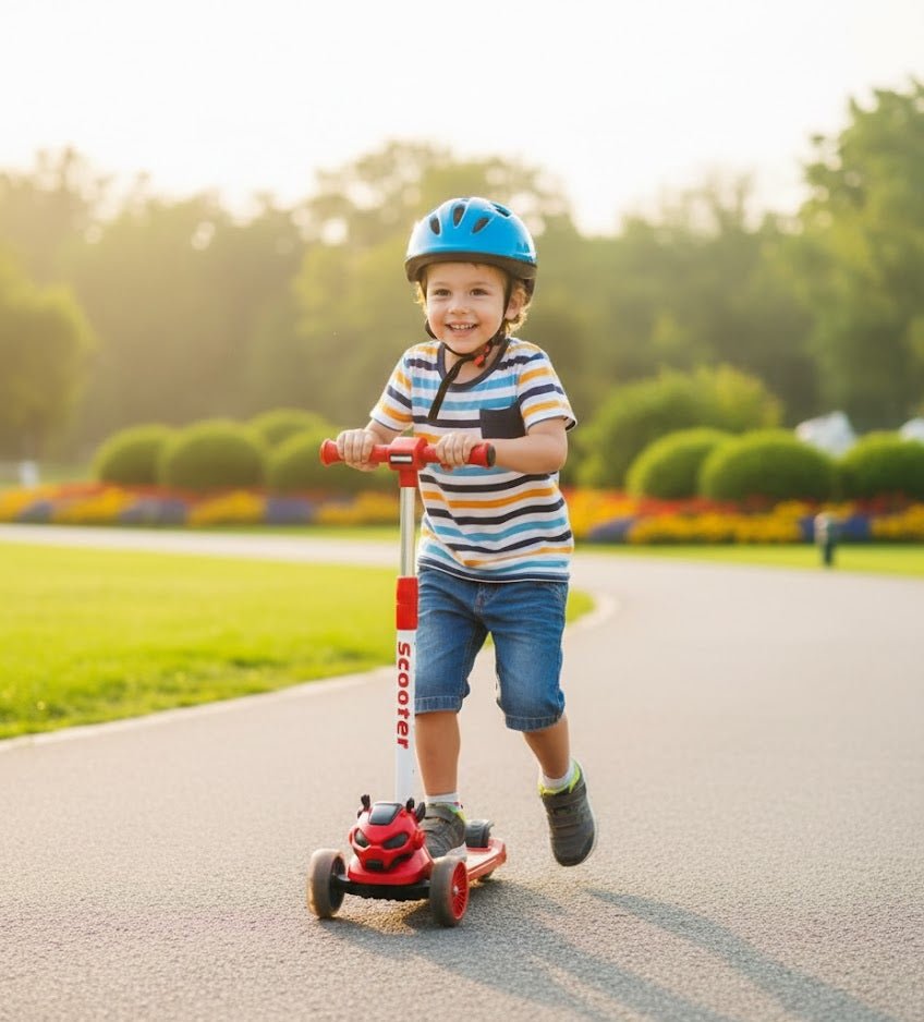 Kids 3 - Wheel Scooter with Adjustable Handlebar © - Zambeel