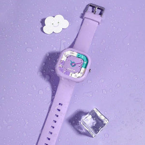 Kids Silicone Strap Square Dial Watch - Zambeel