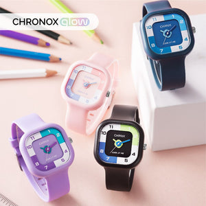 Kids Silicone Strap Square Dial Watch - Zambeel