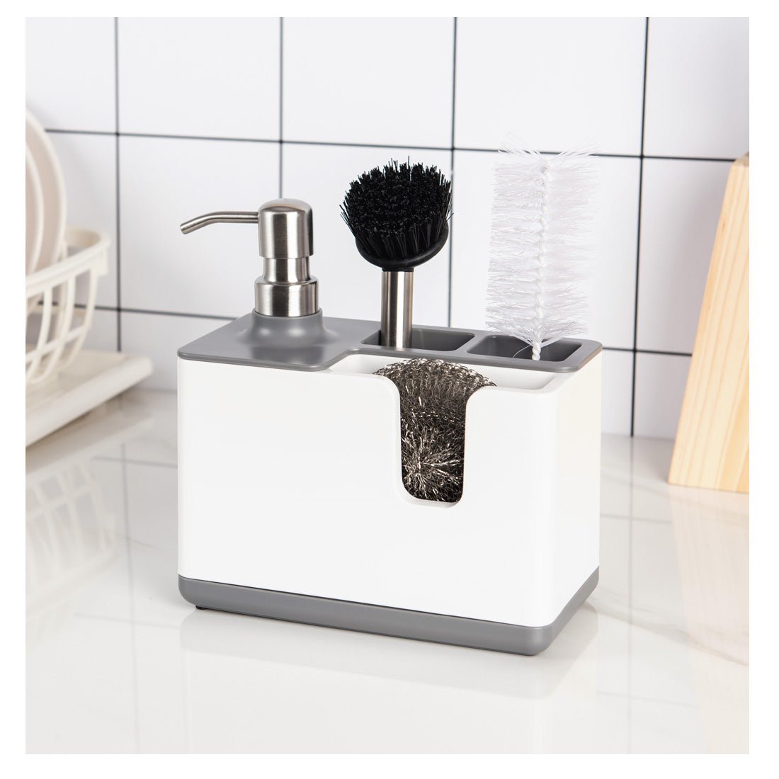 Kitchen Cleaning Utensils Storage Soap Dispenser - Zambeel