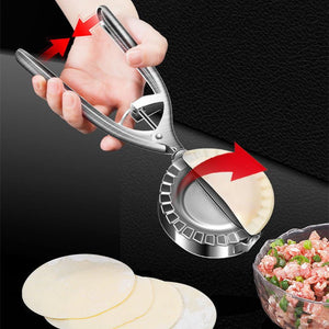 Kitchen Dumpling Mold Stainless Steel Dumpling Machine Pressing Home Baking Tool Skin Press Tool Dumpling Noodle Manual Kitchen Gadgets - Zambeel