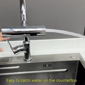 Kitchen Faucet Waterfall Outlet Splash Proof Universal Rotating Bubbler Multifunctional Water Nozzle Extension Kitchen Gadgets - Zambeel