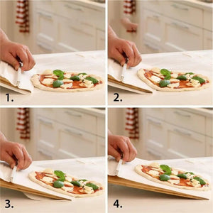Kitchen Gadgets Sliding Pizza Shovel Non Stick Pizza Smooth Cutting Board Storage Transfer Board Kitchen Baking Tool - Zambeel