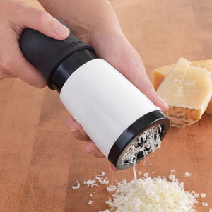Kitchen Gadgets Stainless Steel Cheese Grater Chocolate Fondue Rotary Grinder Mill With 2 Different Blades - Zambeel