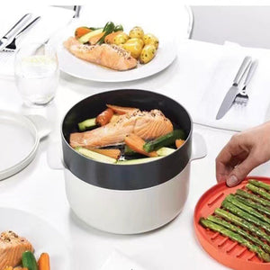 Kitchen Plastic Microwave Steaming Container Kitchen Gadgets - Zambeel