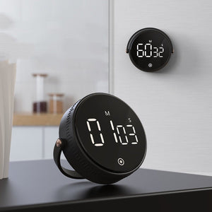 Kitchen Silent Rotary Adjustable Digital Timer - Zambeel