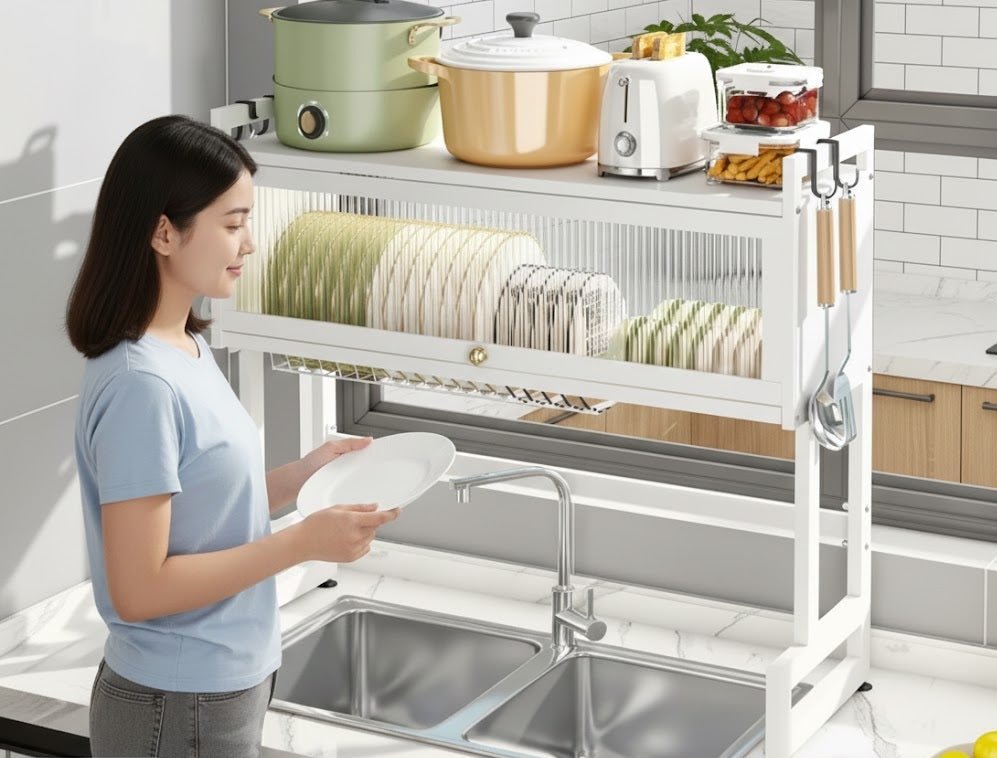 Kitchen Sink Dish Rack Cabinet - Zambeel