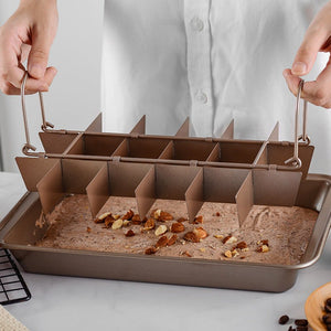 Kitchen Solid Bottom Thickened Square Brownie Pan Home Bakery - Zambeel