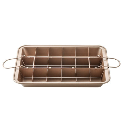 Kitchen Solid Bottom Thickened Square Brownie Pan Home Bakery - Zambeel