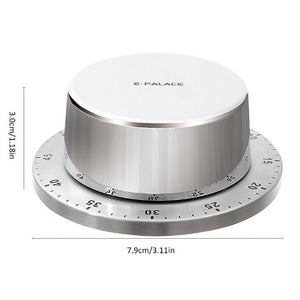 Kitchen Stainless Steel Mechanical Timer Alarm Clock Reminder - Zambeel