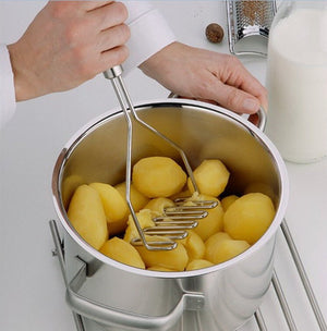 Kitchen Tools Vegetable Gadgets Potato Ricer Mud Machine Potatoes Masher Pressure Mashed Potatoes Masher Device - Zambeel