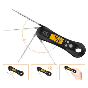 Kitchen Waterproof Folding Electronic Oven Thermometer - Zambeel