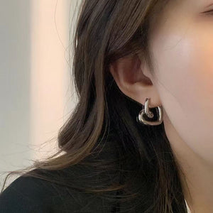 Knotted Heart Women's Earrings - Zambeel