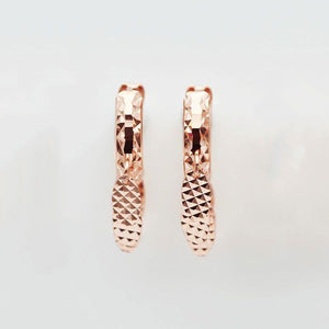 Korean - style Designer Drop Earrings With Colored Gold Ear Clips - Zambeel