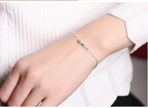 Korean - style Faux Silver Bracelet For Women - Zambeel