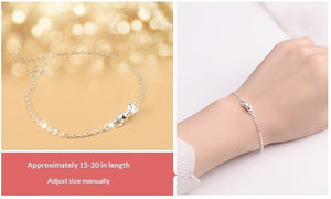 Korean - style Faux Silver Bracelet For Women - Zambeel