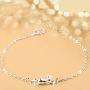 Korean - style Faux Silver Bracelet For Women - Zambeel