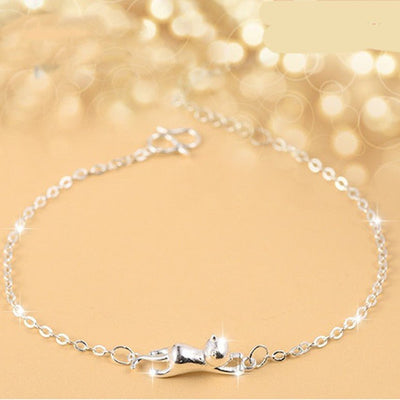 Korean - style Faux Silver Bracelet For Women - Zambeel