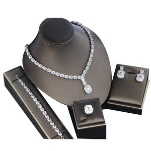 Ladies' Banquet Party Jewelry Four - Piece Set - Zambeel