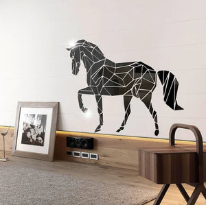 Large Acrylic Horse Mirror Wall Art - Zambeel