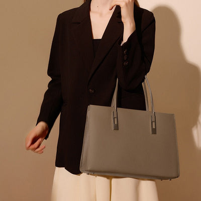 Large Capacity Top Layer Cowhide Tote - Zambeel