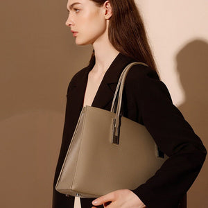Large Capacity Top Layer Cowhide Tote - Zambeel