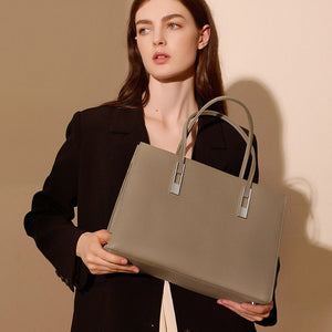 Large Capacity Top Layer Cowhide Tote - Zambeel