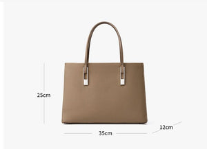 Large Capacity Top Layer Cowhide Tote - Zambeel
