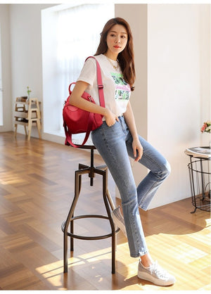 Large Capacity Travel Women's Casual Oxford Cloth Backpack - Zambeel
