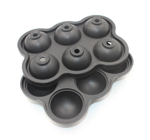 Large Ice Cube Maker Silicone Mold 6 Cell Big Sphere Ice Ball Tray Whiskey Wine Cocktail Party Bar Accessories Kitchen Gadgets - Zambeel