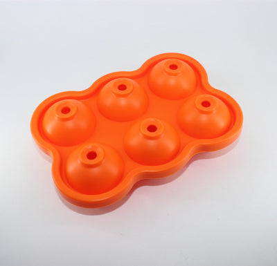 Large Ice Cube Maker Silicone Mold 6 Cell Big Sphere Ice Ball Tray Whiskey Wine Cocktail Party Bar Accessories Kitchen Gadgets - Zambeel