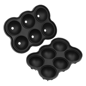Large Ice Cube Maker Silicone Mold 6 Cell Big Sphere Ice Ball Tray Whiskey Wine Cocktail Party Bar Accessories Kitchen Gadgets - Zambeel
